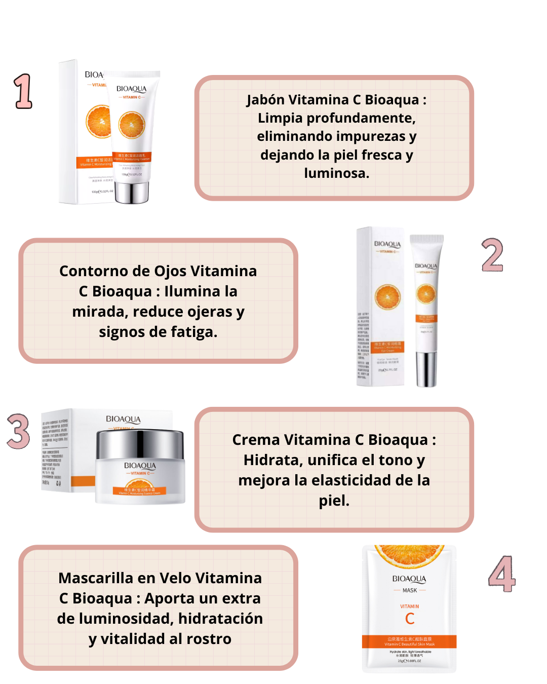 COMBO VITAMINA C BIOAQUA🍊✨