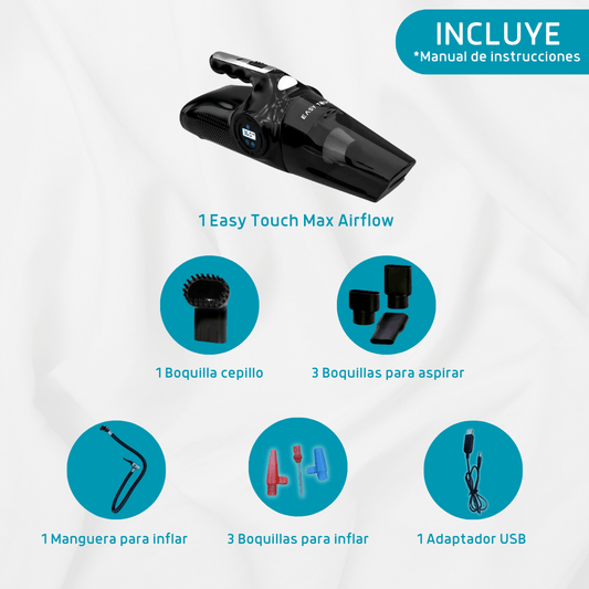 Aspiradora e infladora 3 en 1 portátil